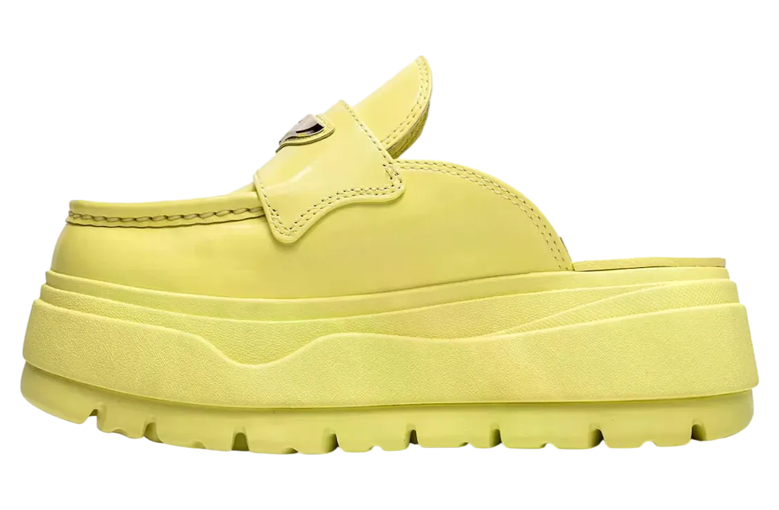air jordan mule wmns luminous green metallic silver