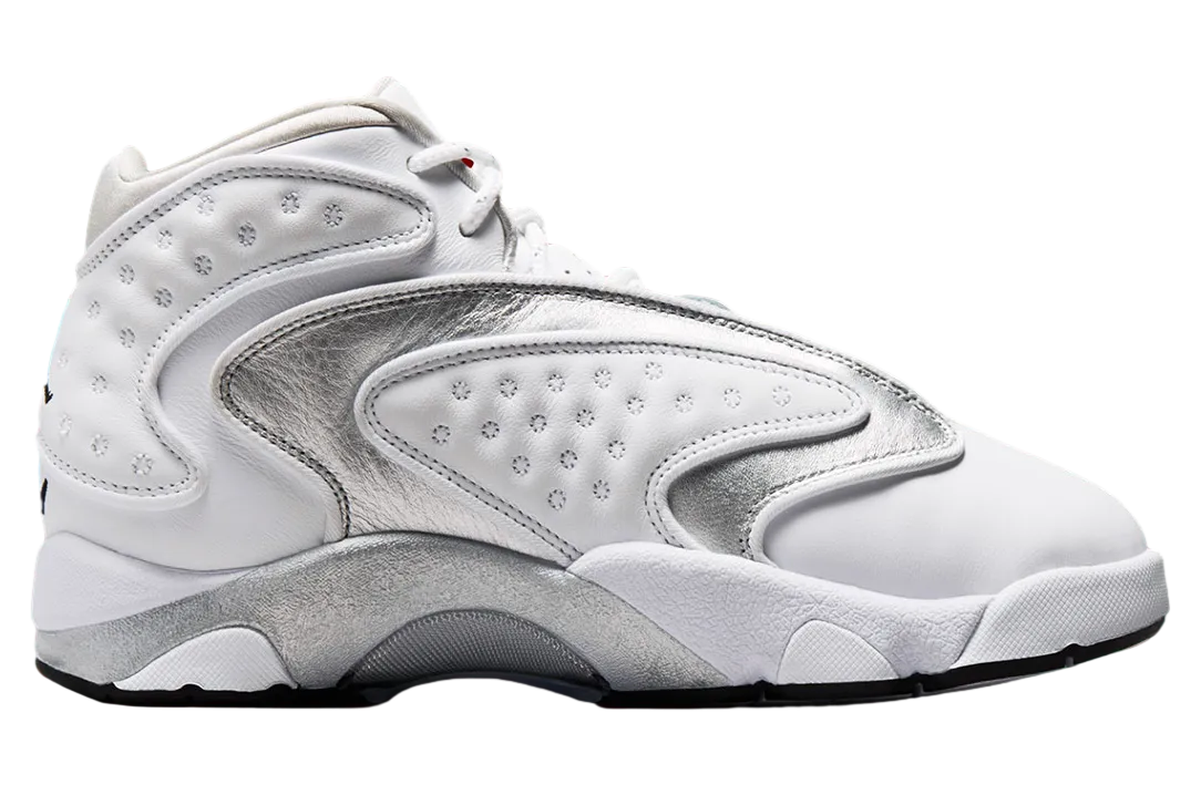 air jordan og wmns white metallic silver 1