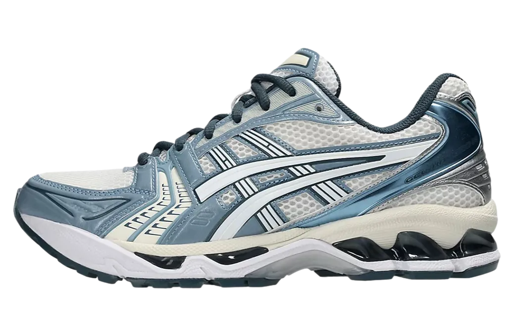 asics gel kayano 14 cream raw indigo 1