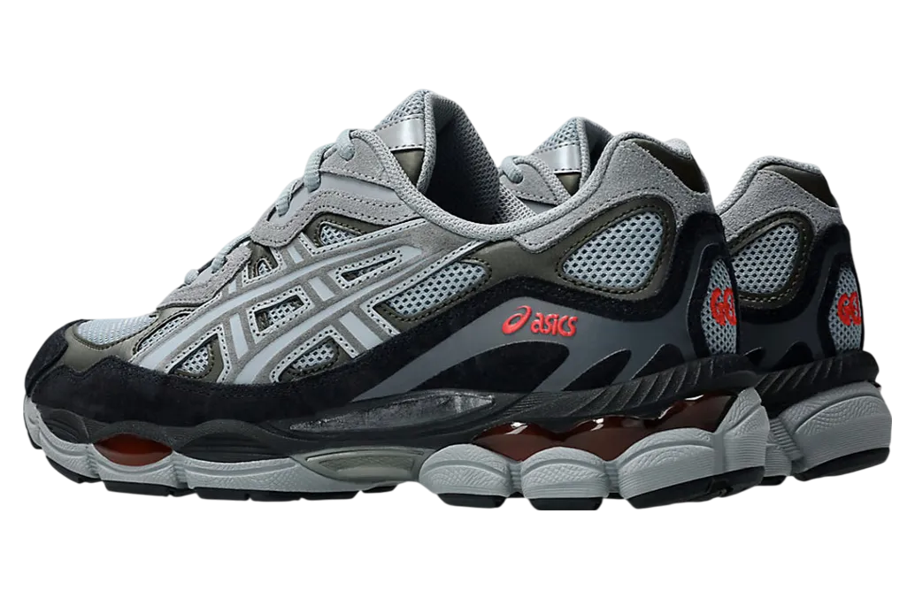 asics gel nyc gravel black infrared 0