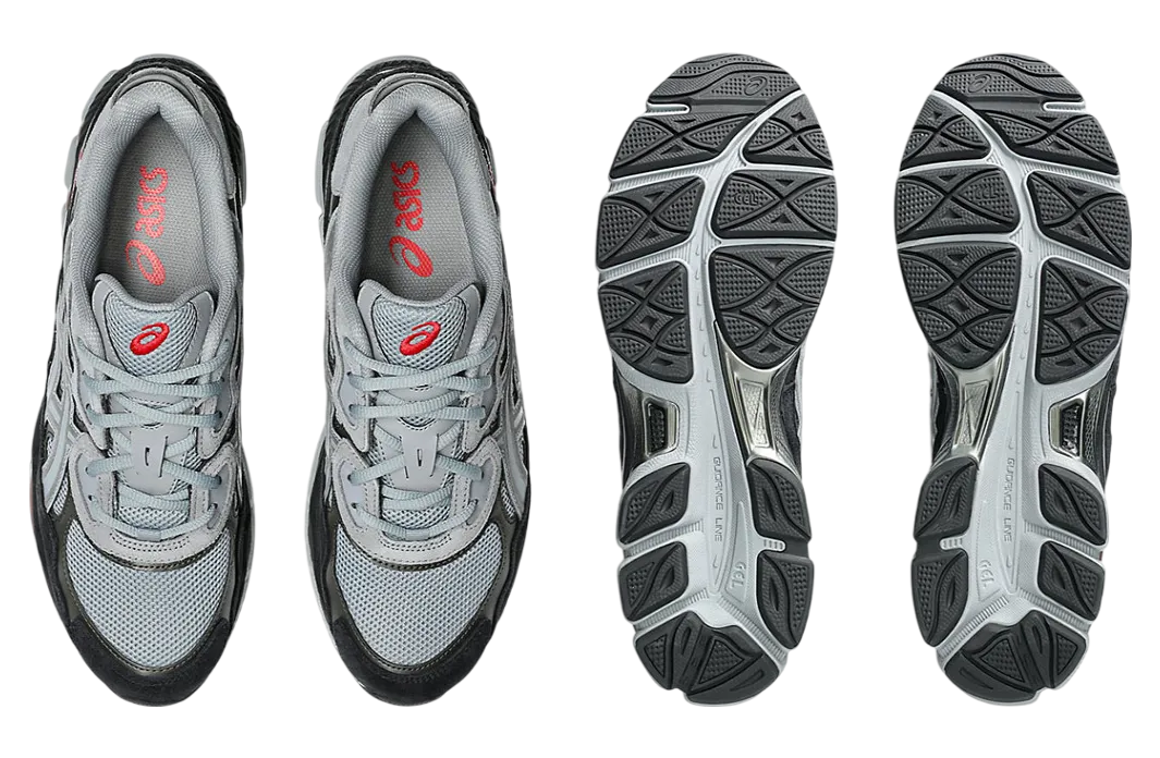asics gel nyc gravel black infrared 2