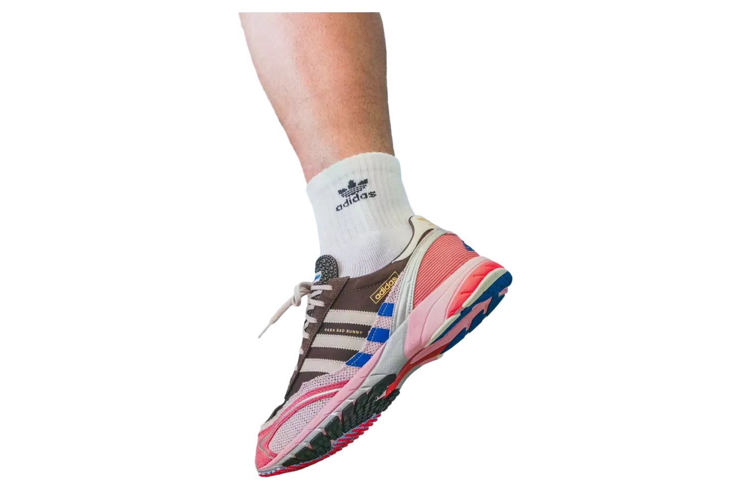 bad bunny x adidas adizero sl72 brown clear pink 1