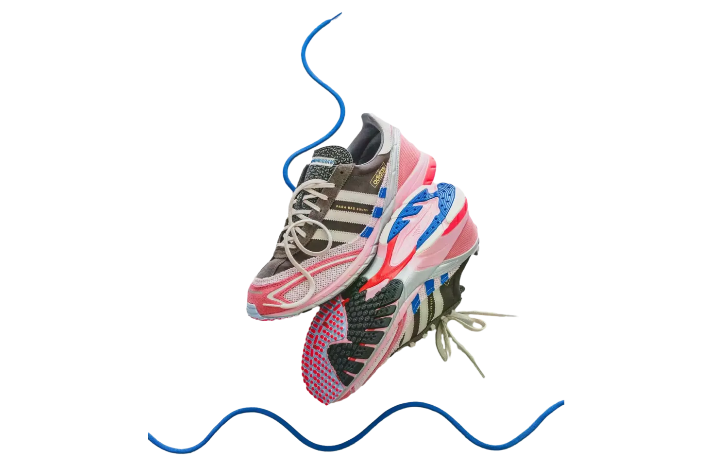 bad bunny x adidas adizero sl72 brown clear pink 2