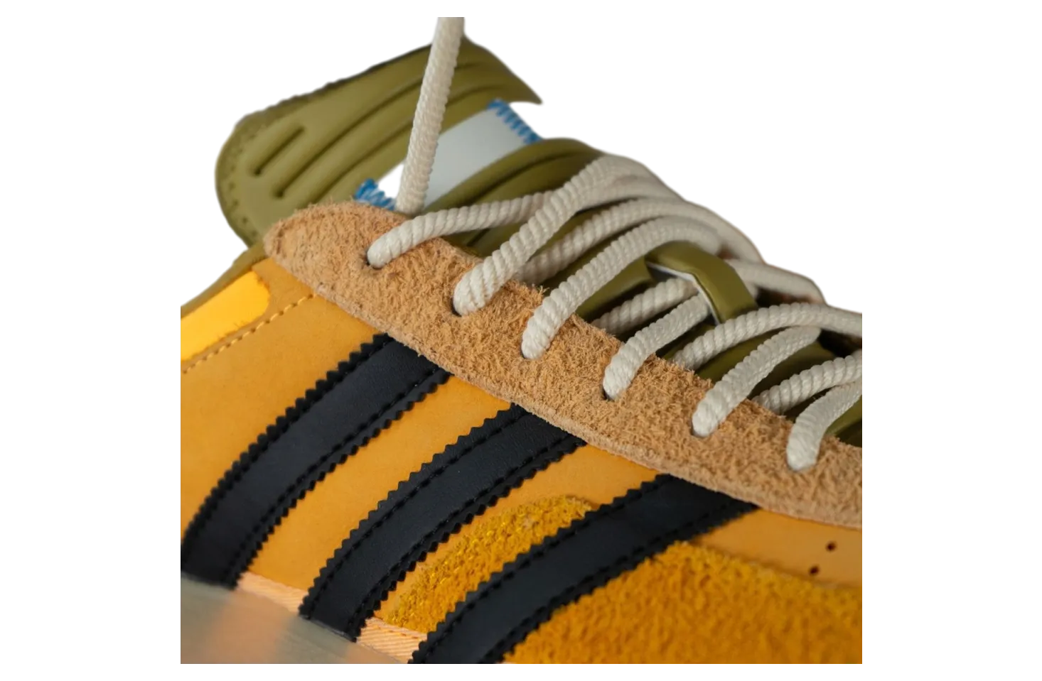 bad bunny x adidas gazelle indoor solar gold core black 7