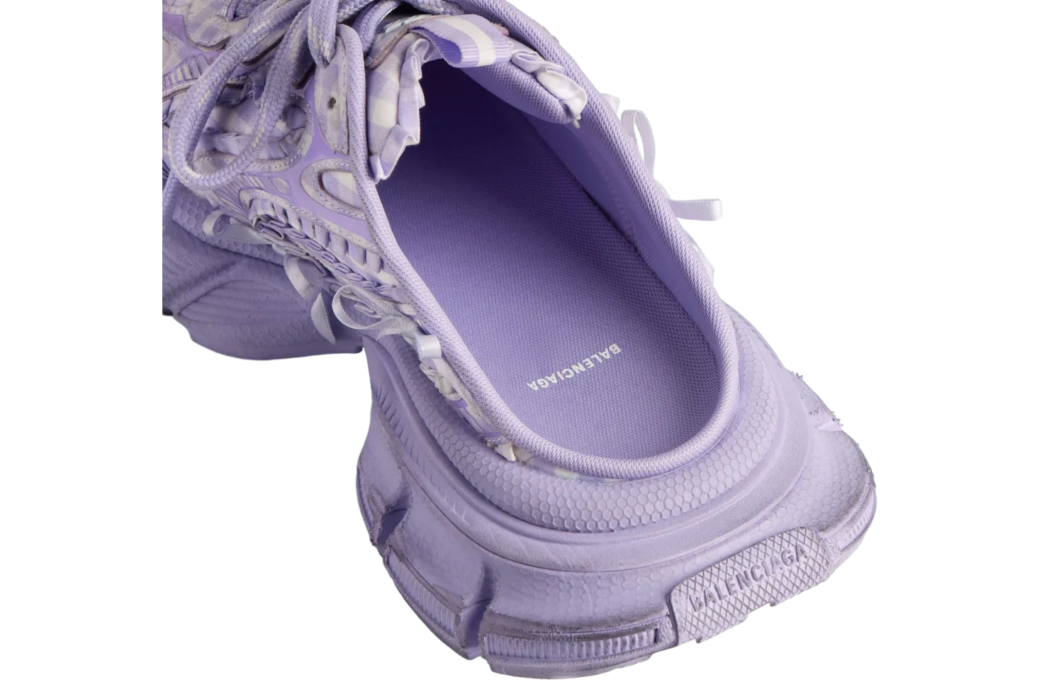 balenciaga 3xl check mule wmns lilac 1