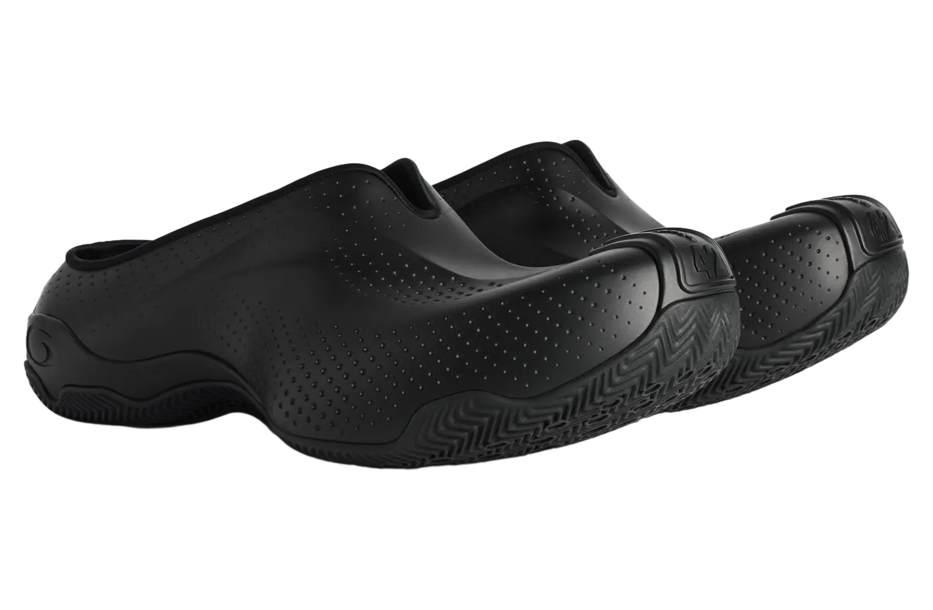 balenciaga basketball mule black 0