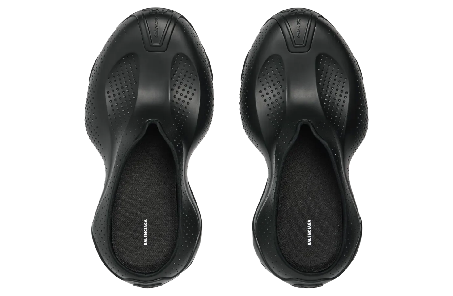 balenciaga basketball mule black 4