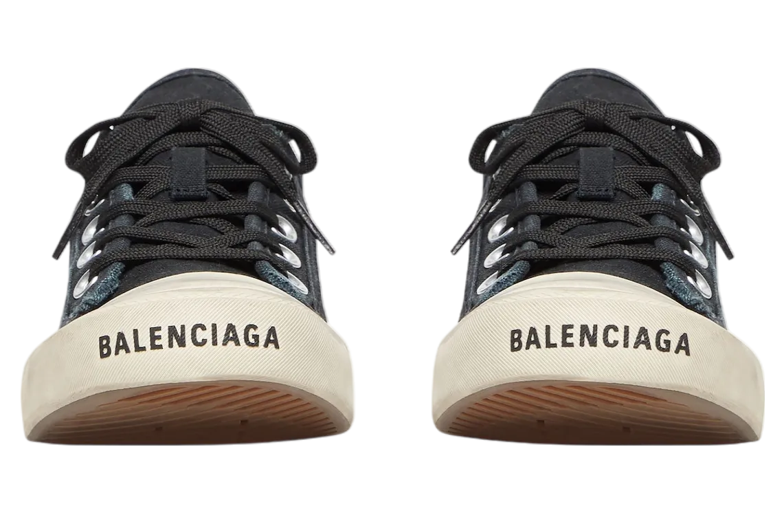 balenciaga paris low top black gum 1