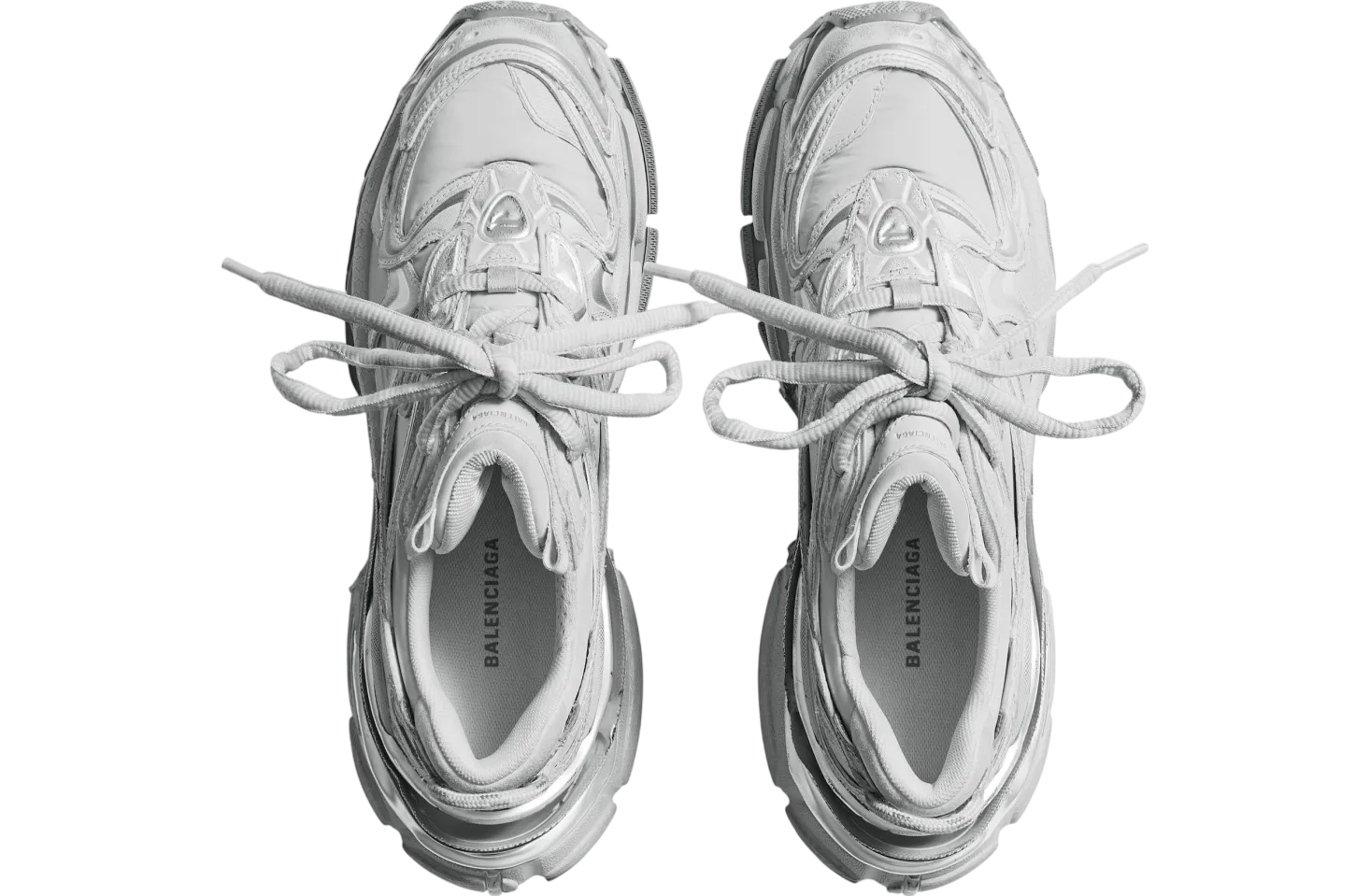 balenciaga runner 2 0 grey silver 4
