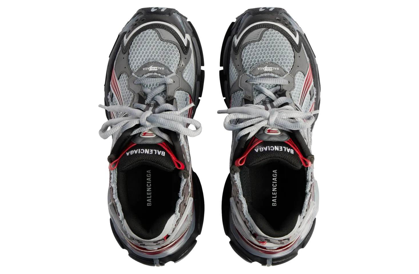 balenciaga runner gradient grey red 2