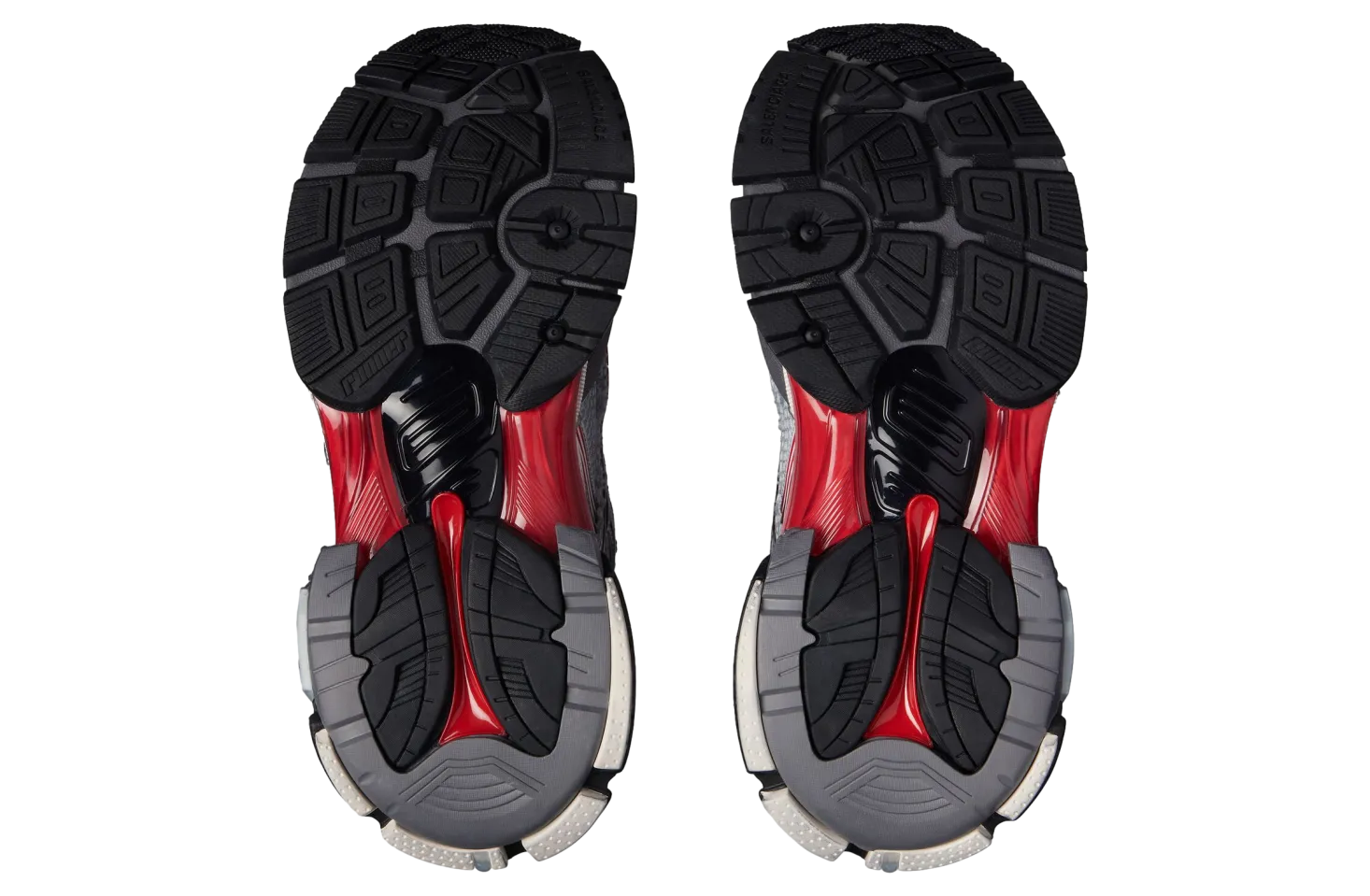 balenciaga runner gradient grey red 3