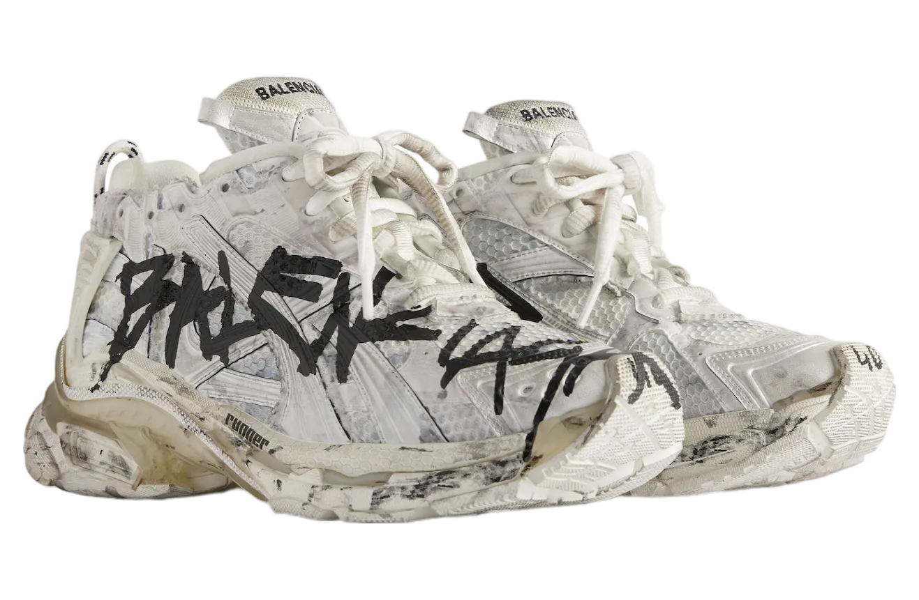 balenciaga runner graffiti wmns white 0