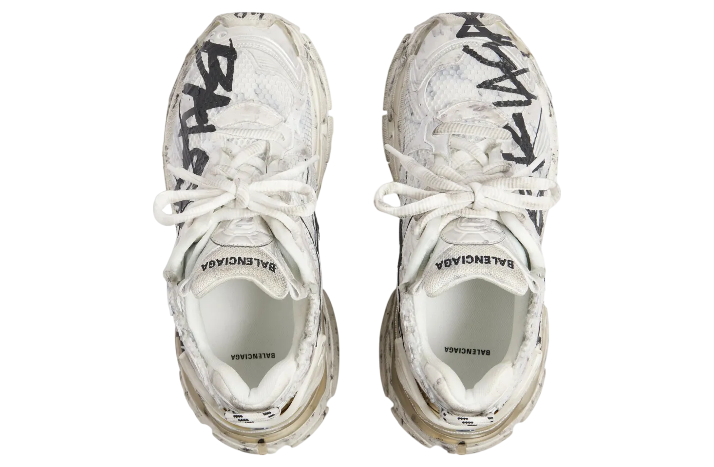 balenciaga runner graffiti wmns white 4