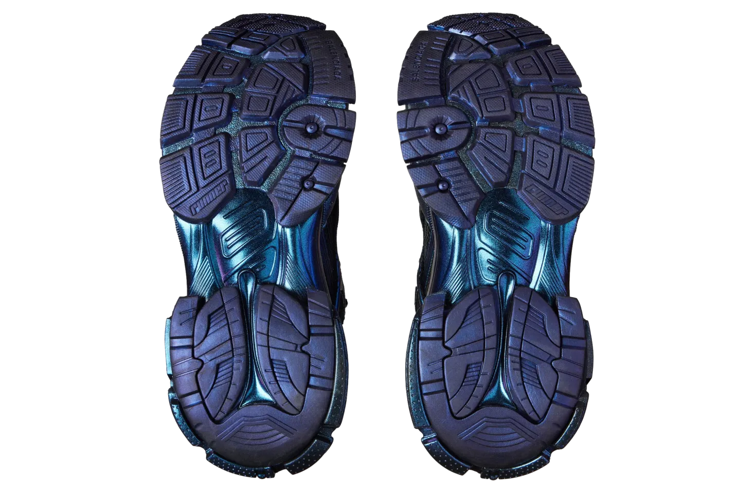 balenciaga runner iridescent blue 3
