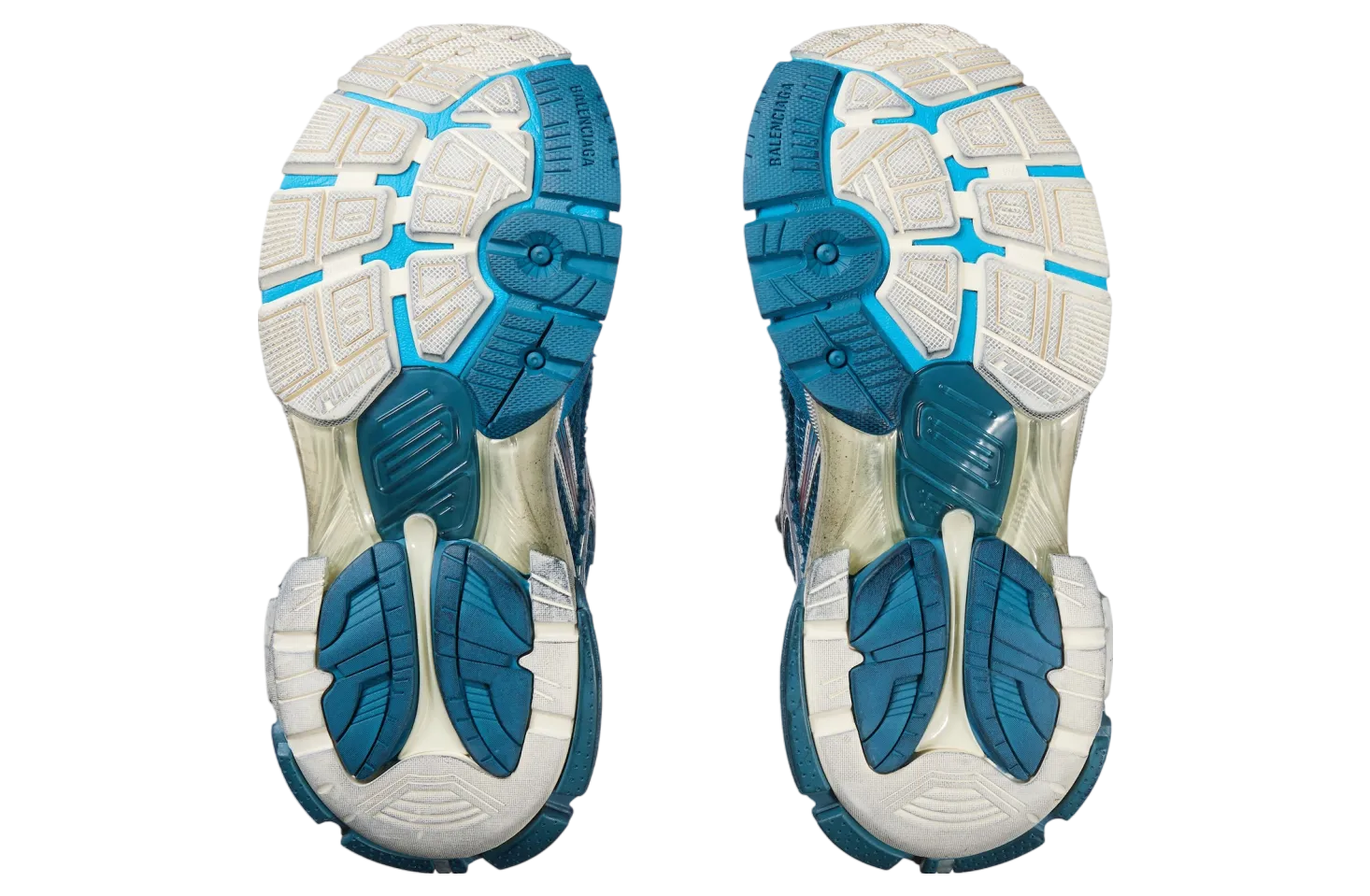 balenciaga runner marathon blue silver 5
