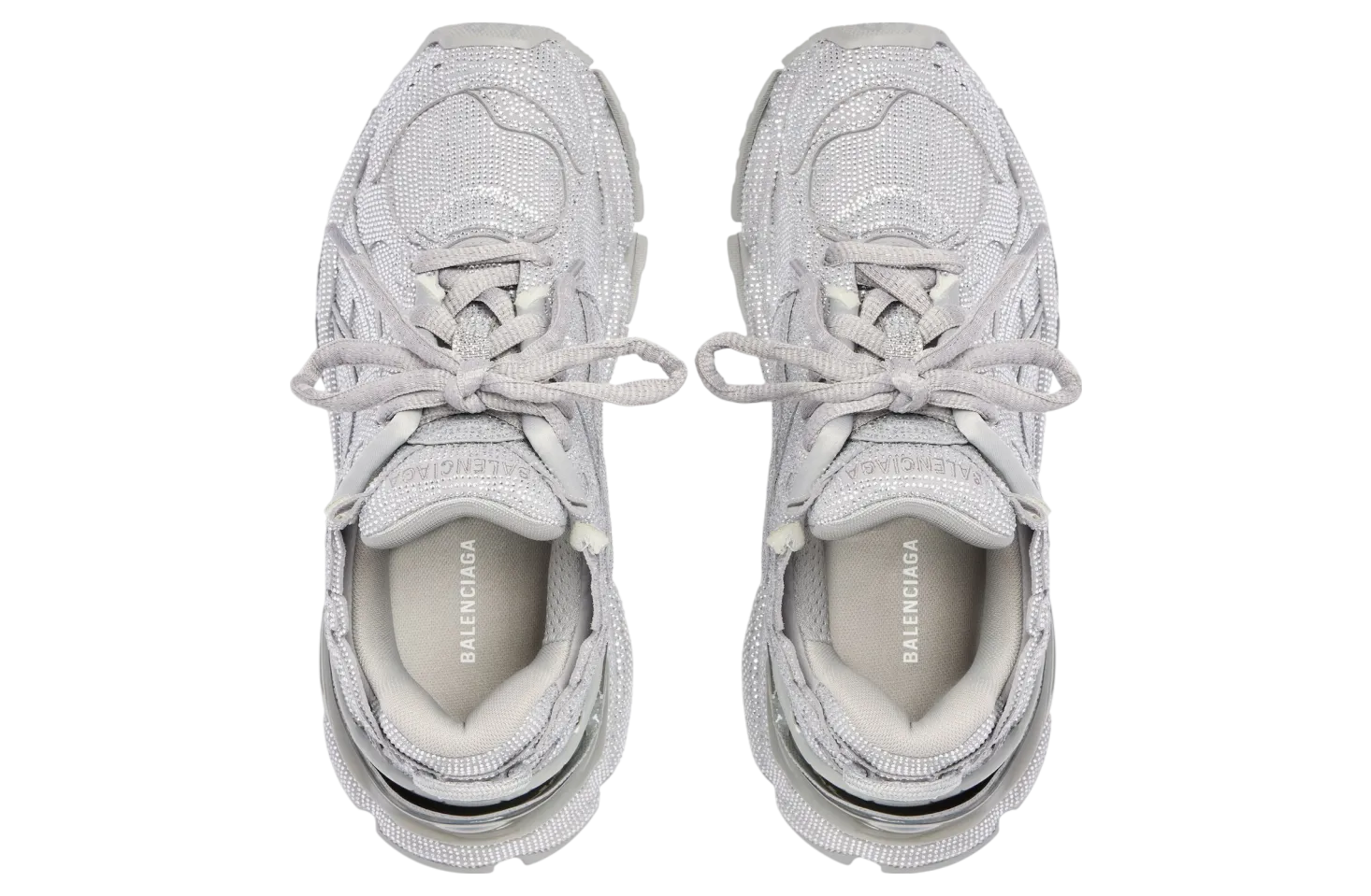balenciaga runner with rhinestones wmns light grey 4