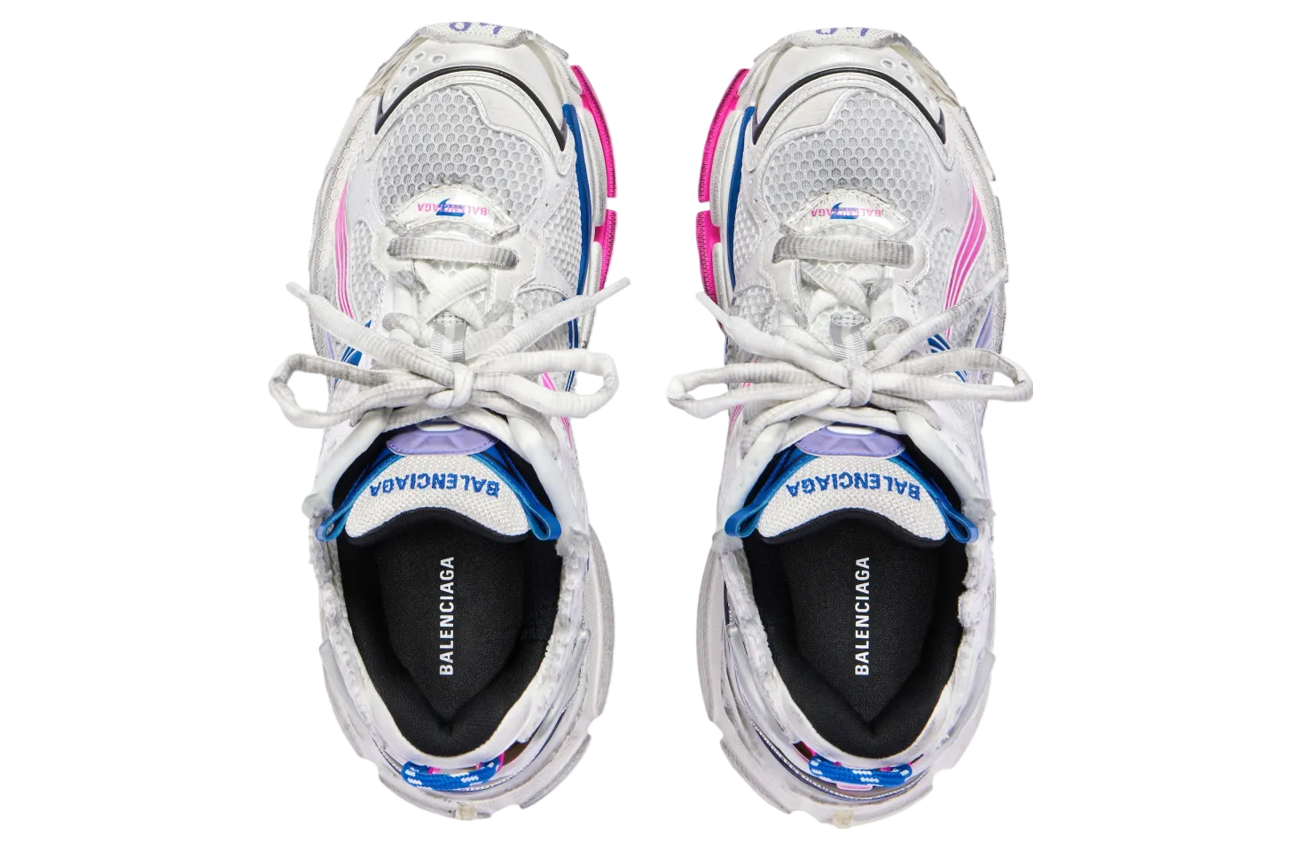 balenciaga runner wmns white lilac neon pink 4