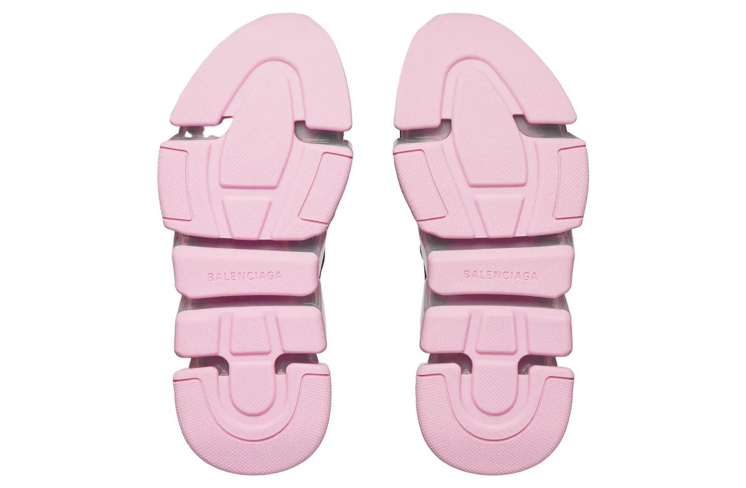 balenciaga speed 2 0 lace up full clear sole recycled knit wmns black light pink 5