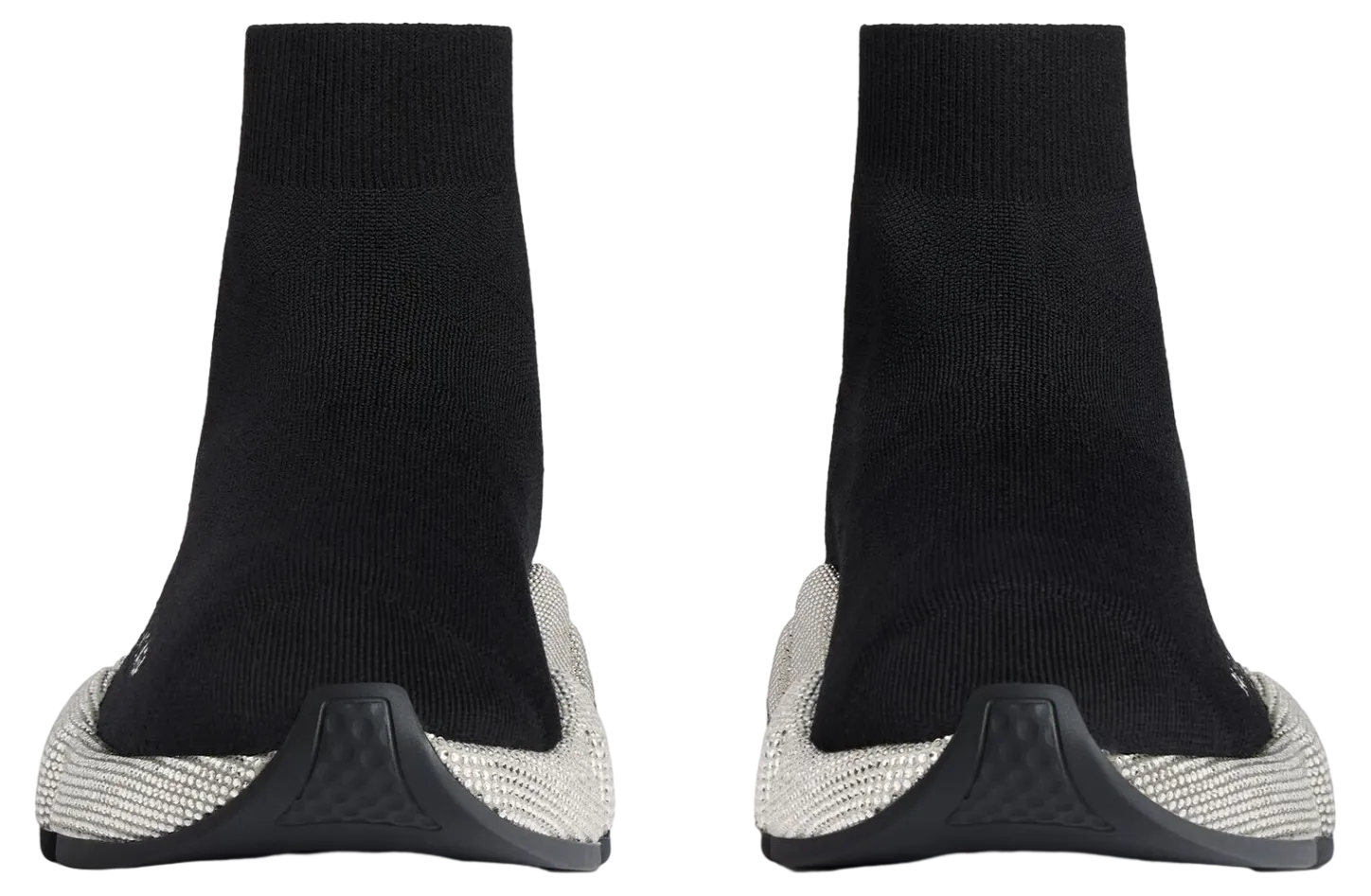 balenciaga speed recycled knit with rhinestones black 1