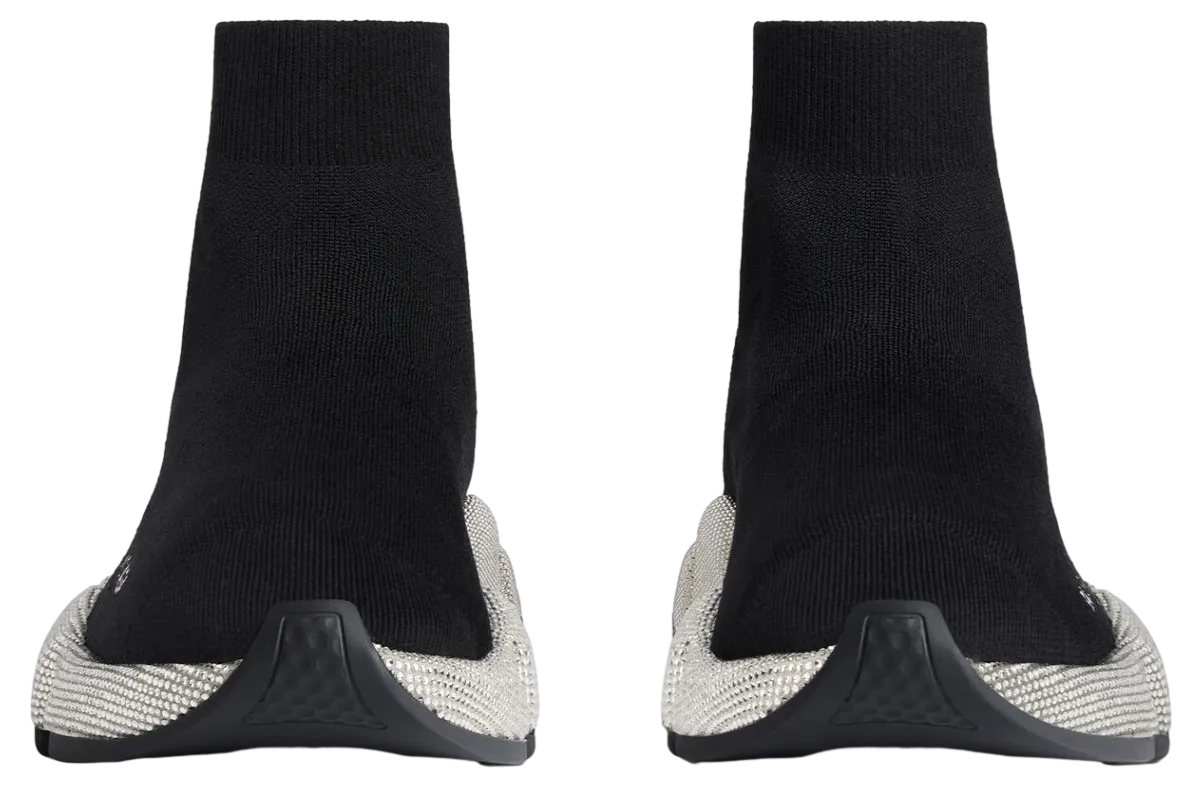 balenciaga speed recycled knit with rhinestones wmns black 1