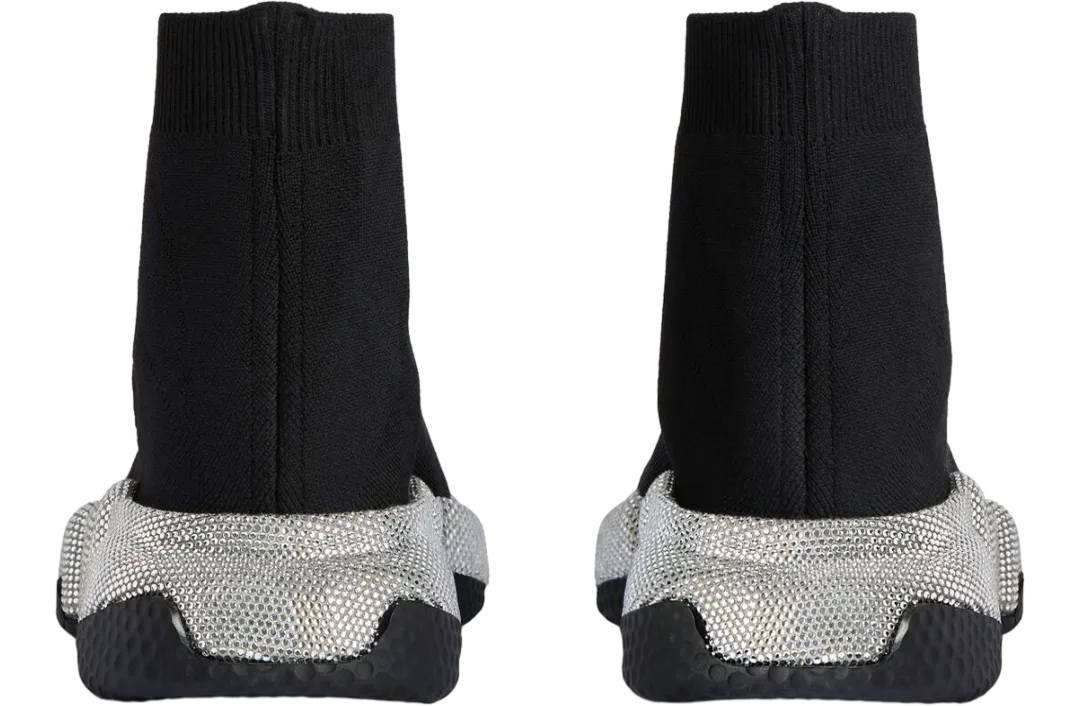 balenciaga speed recycled knit with rhinestones wmns black 3