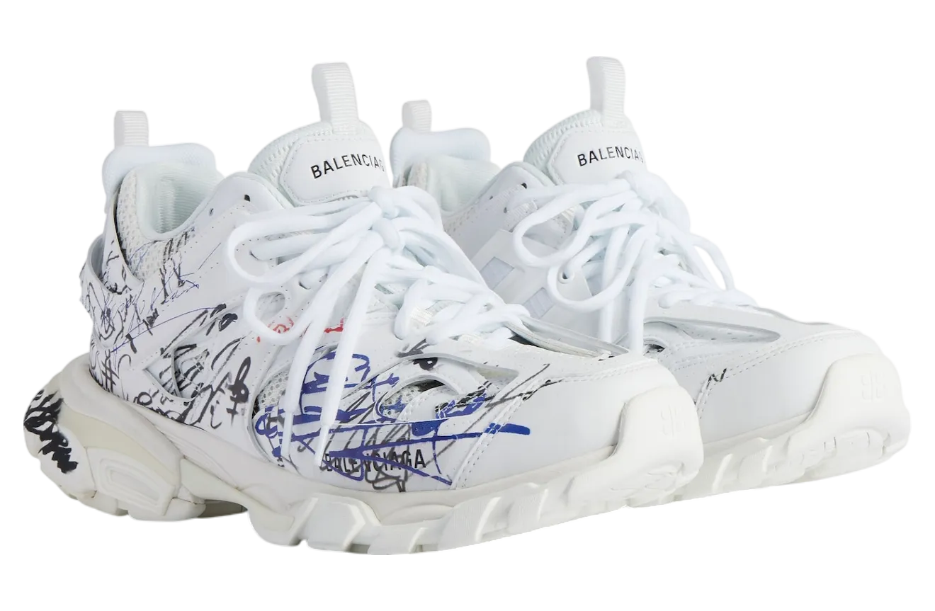 balenciaga track autographe white black 0