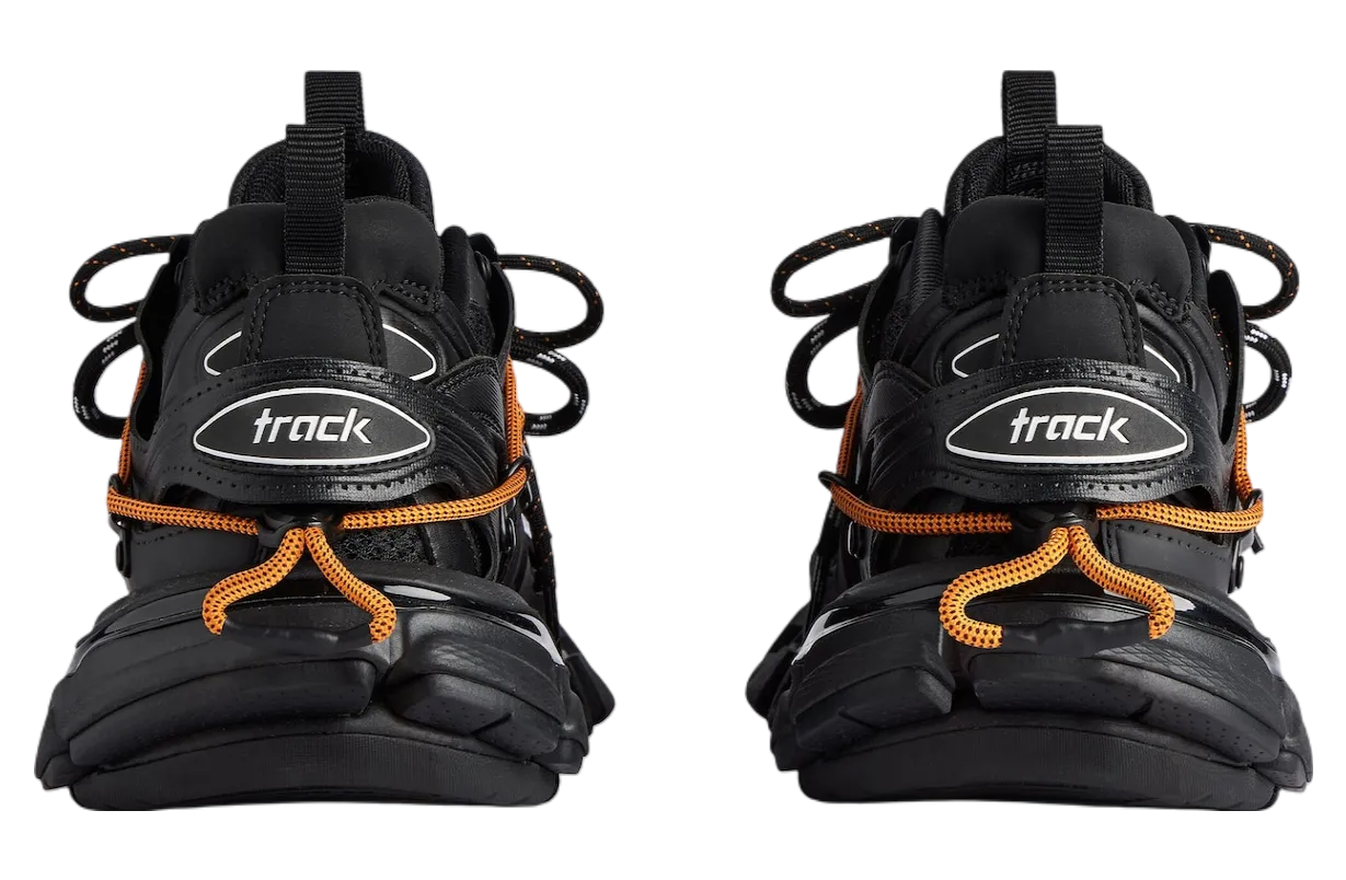 balenciaga track trail laces black orange 3