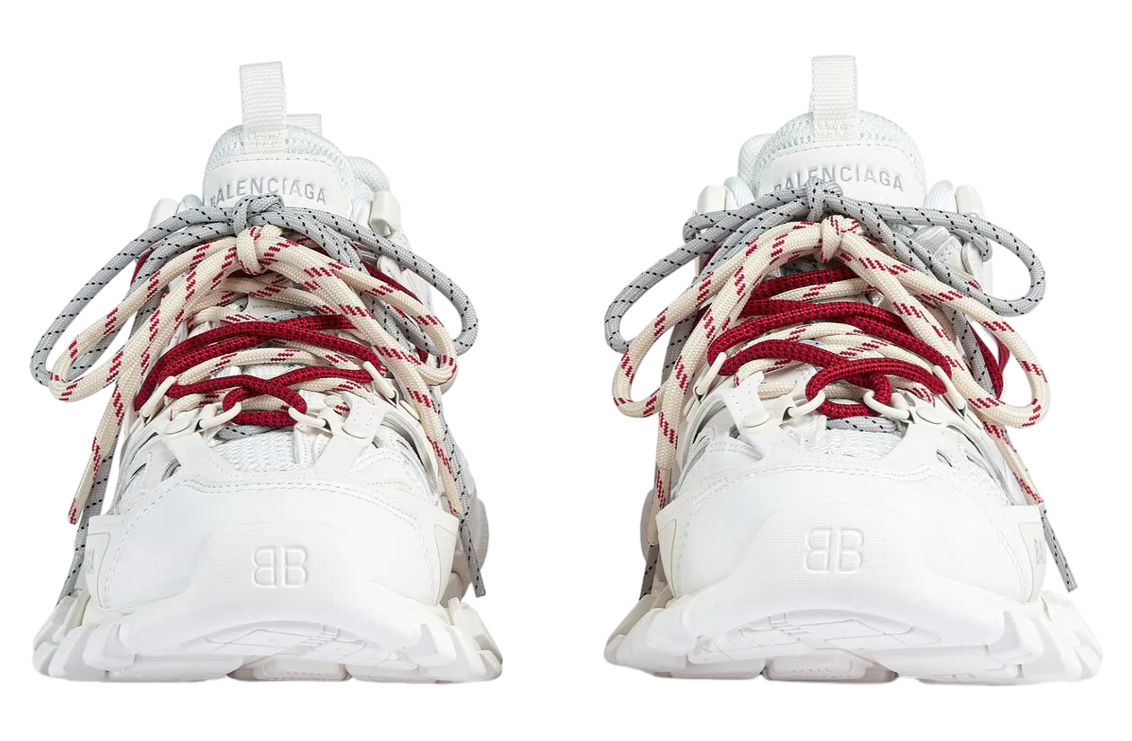 balenciaga track trail laces white red 1