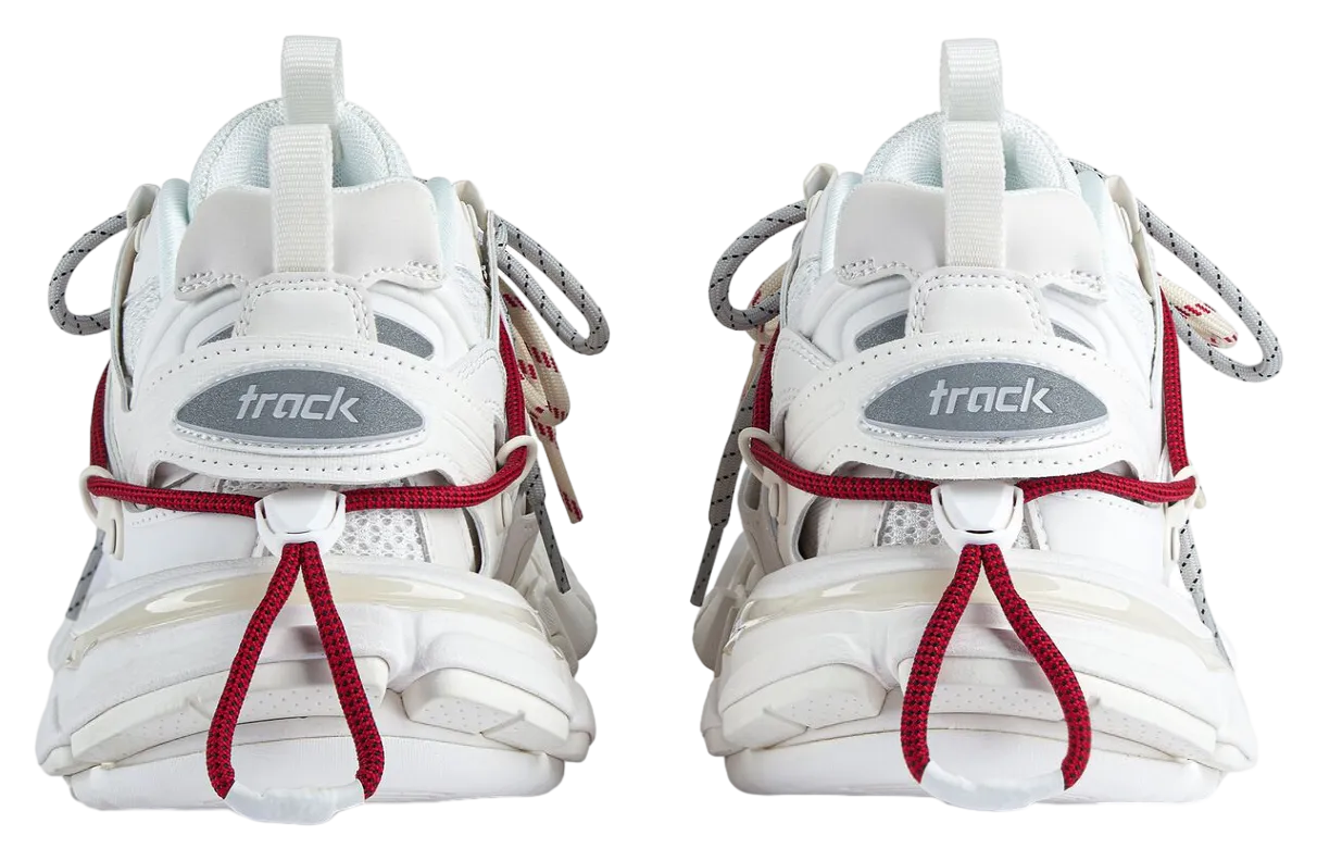 balenciaga track trail laces white red 3
