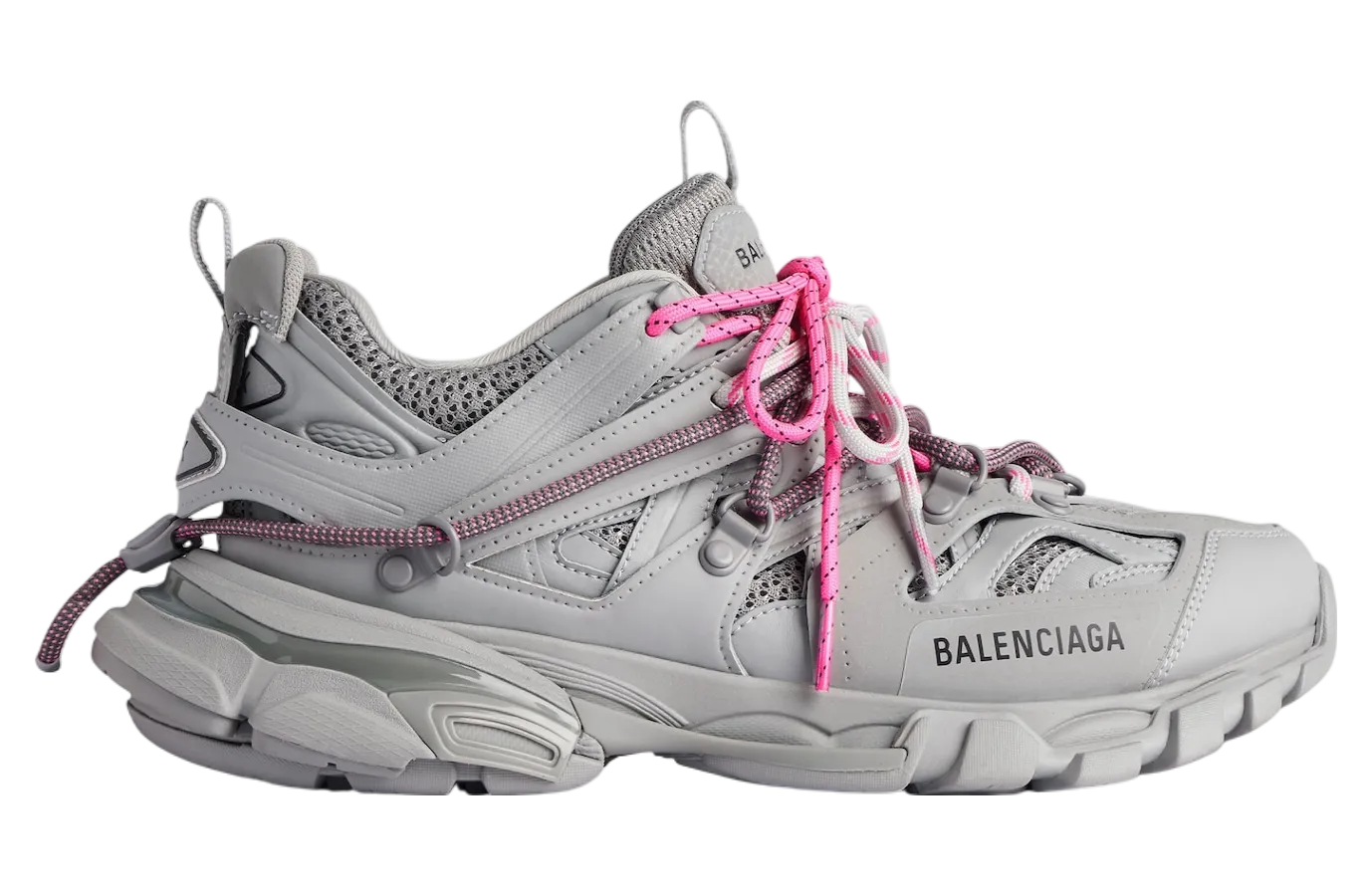 balenciaga track trail laces wmns grey pink