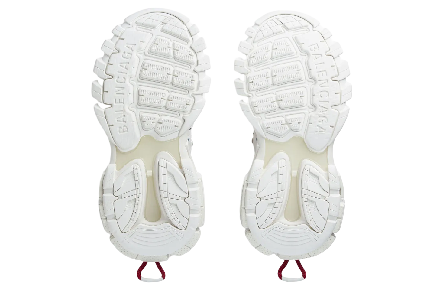 balenciaga track trail laces wmns white red 5