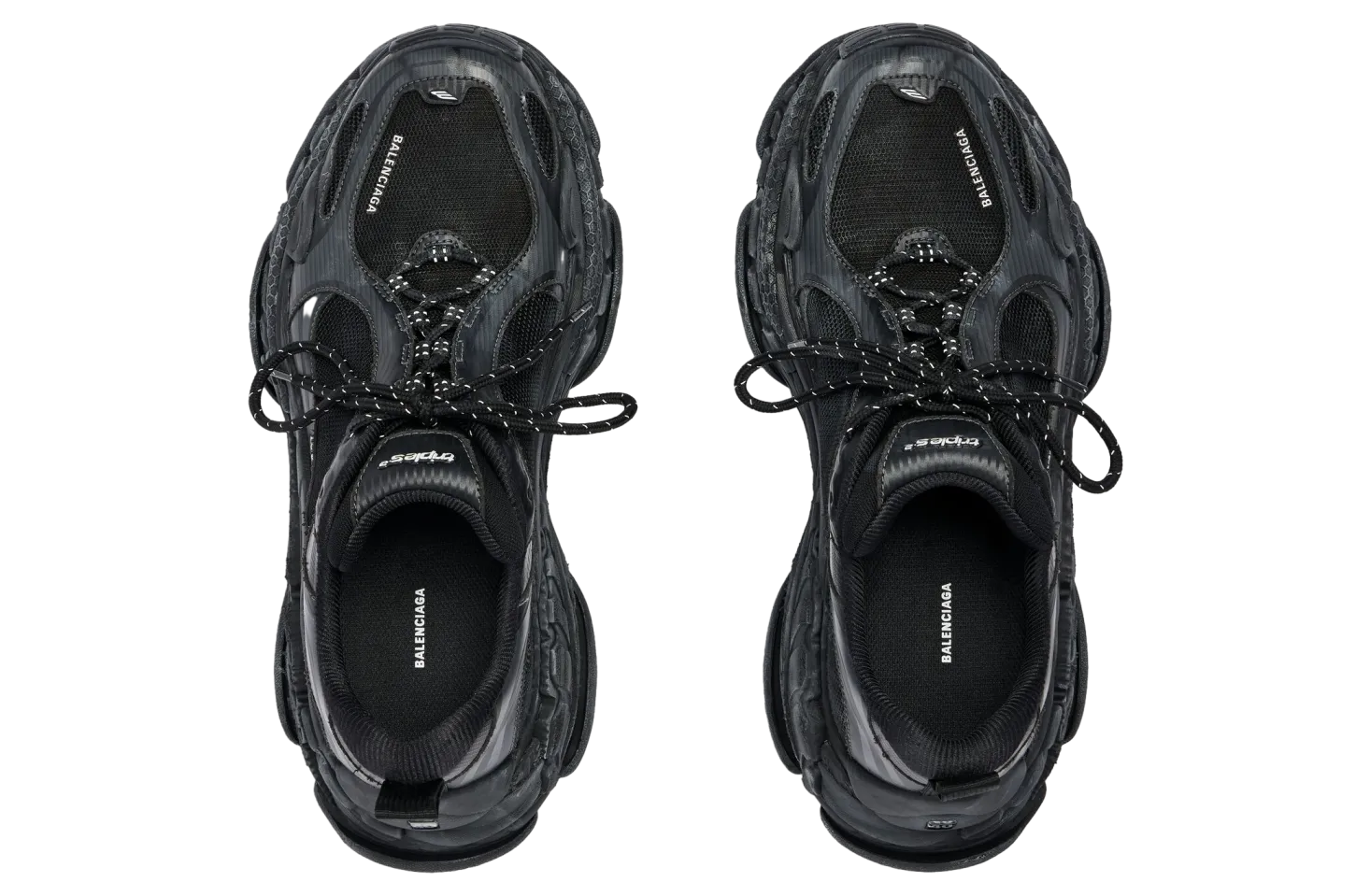 balenciaga triple s 2 black dark grey 2