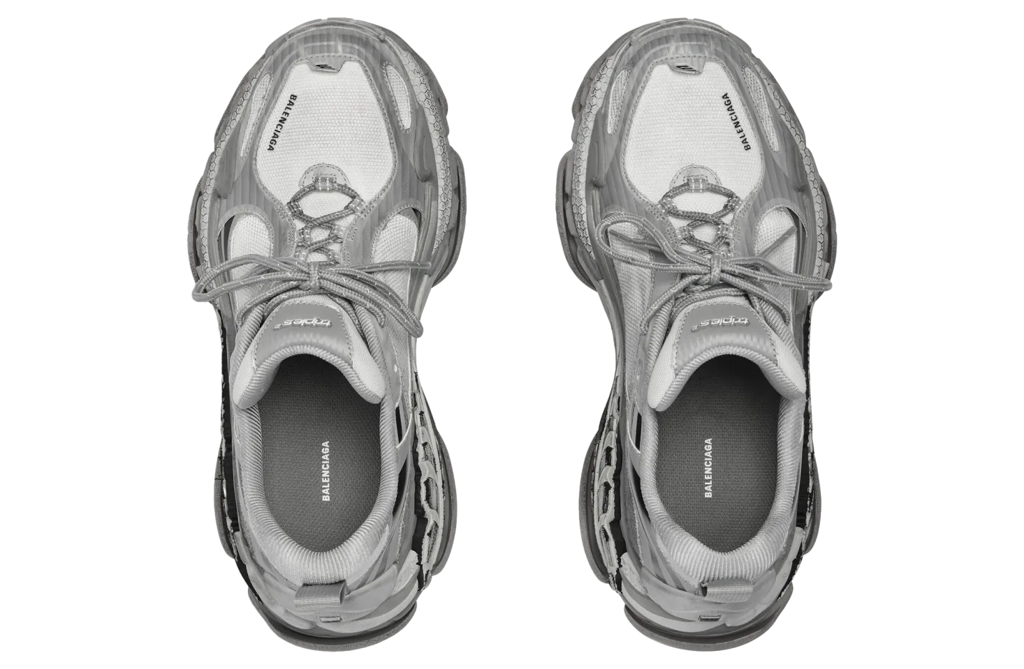 balenciaga triple s 2 gradient grey 2