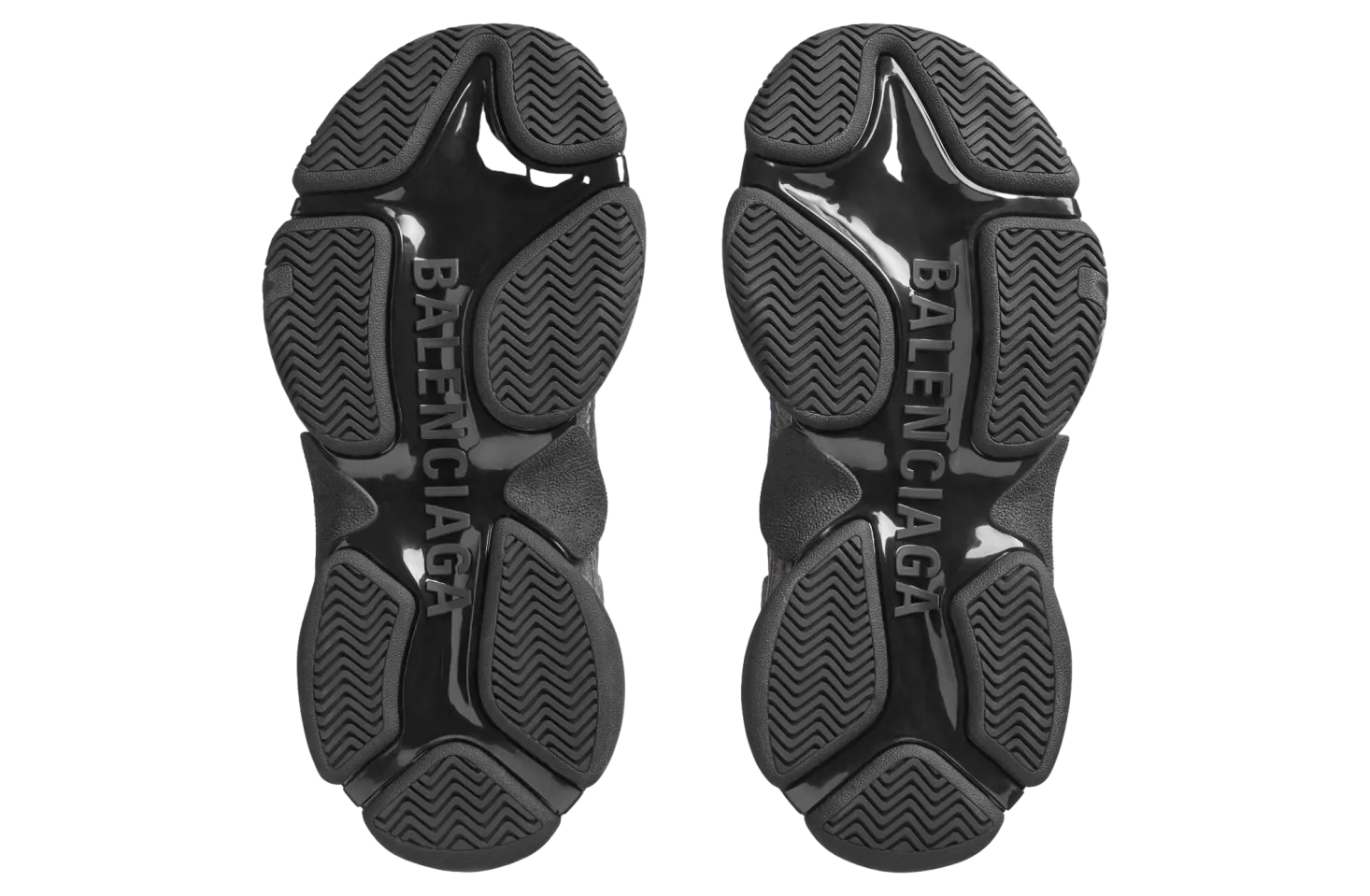 balenciaga triple s canvas black 5