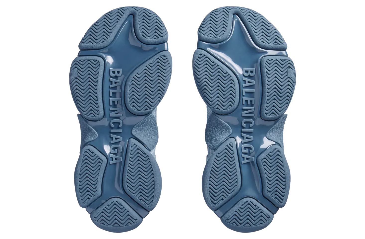 balenciaga triple s canvas blue 5