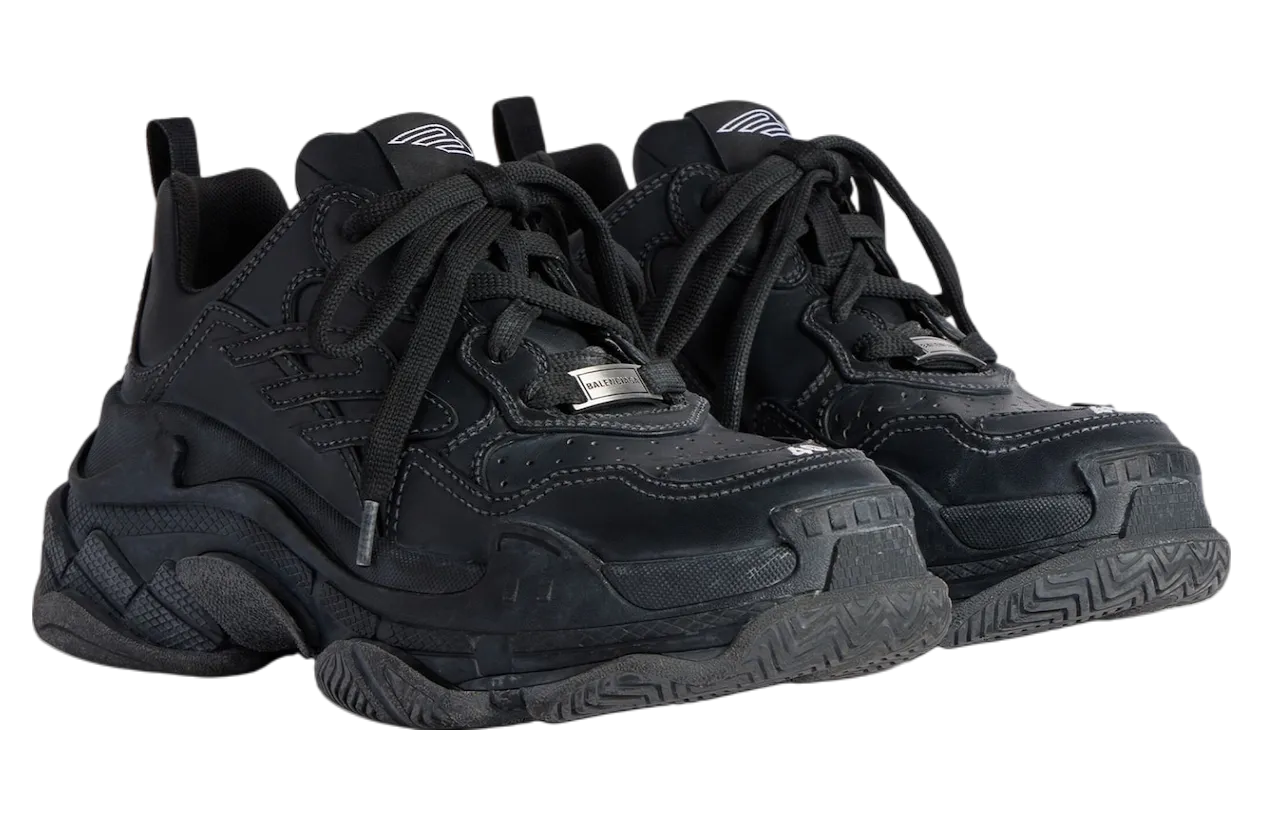 balenciaga triple s sporty black 0