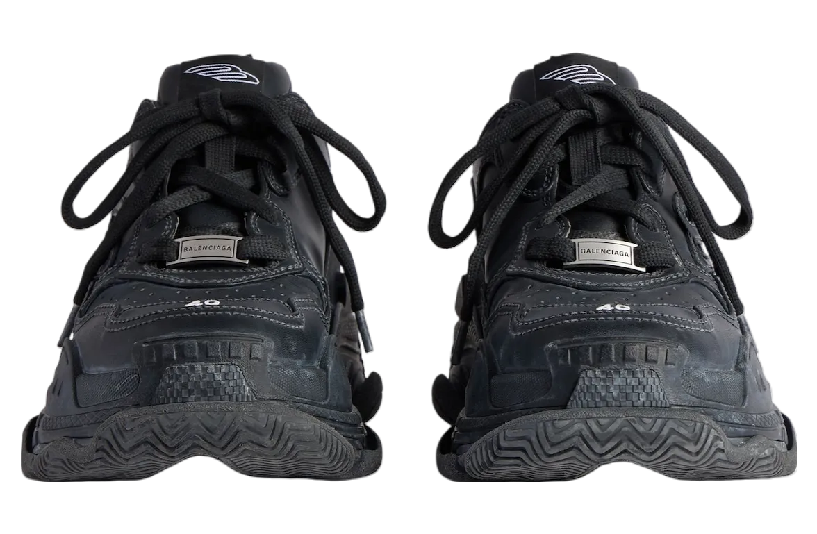 balenciaga triple s sporty black 1