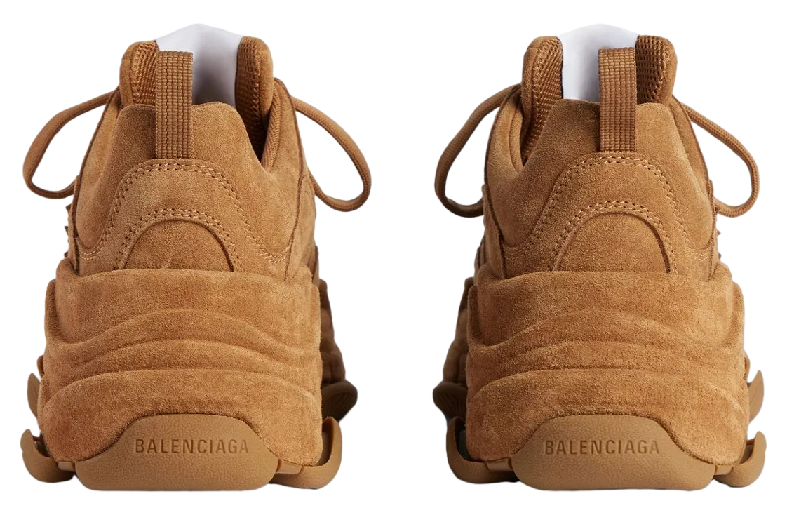 balenciaga triple s sporty suede wmns brown 3