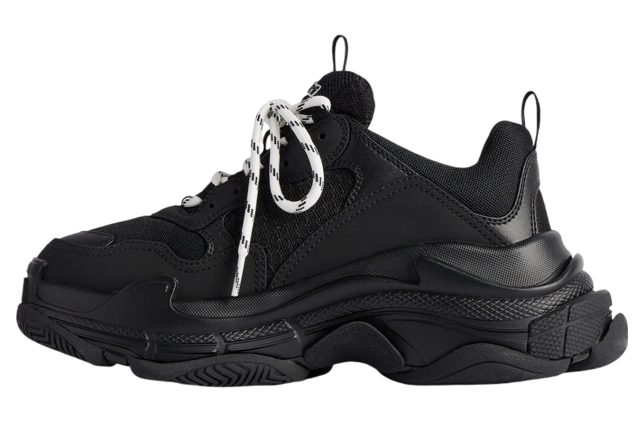 balenciaga triple s tape type black yellow 2