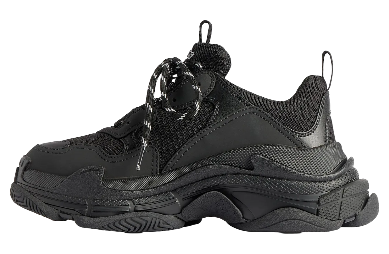 balenciaga triple s wmns black red 2