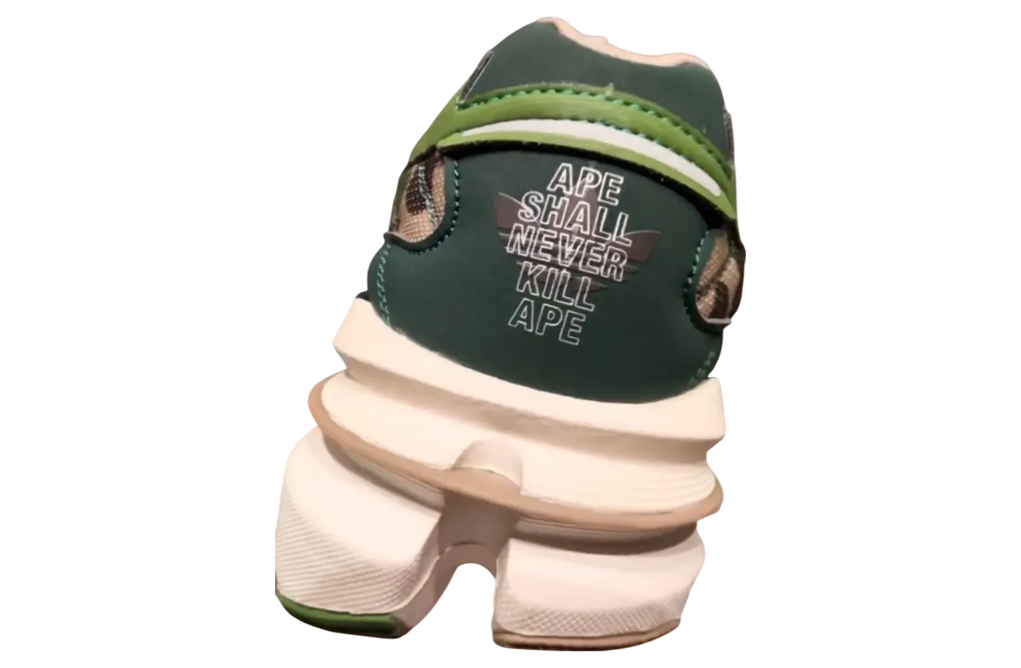 bape x adidas adistar hrmy green camo 2