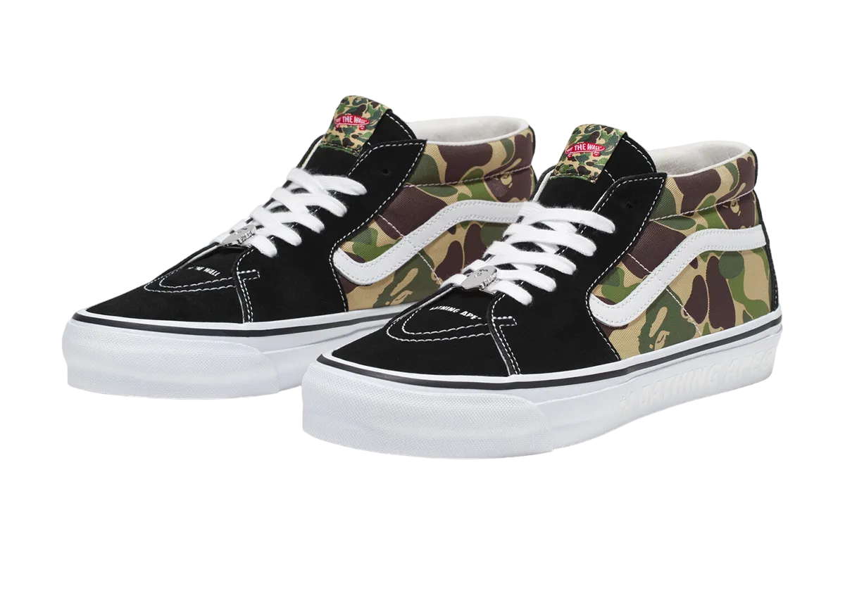 bape x vans sk8 mid 0