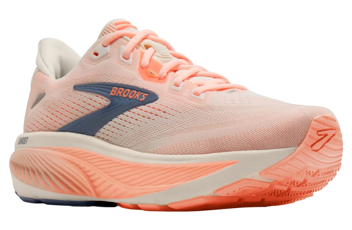 brooks ghost 18 wmns star white cyber peach 0