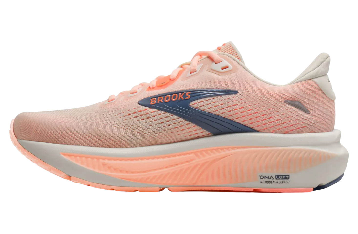 brooks ghost 18 wmns star white cyber peach 2