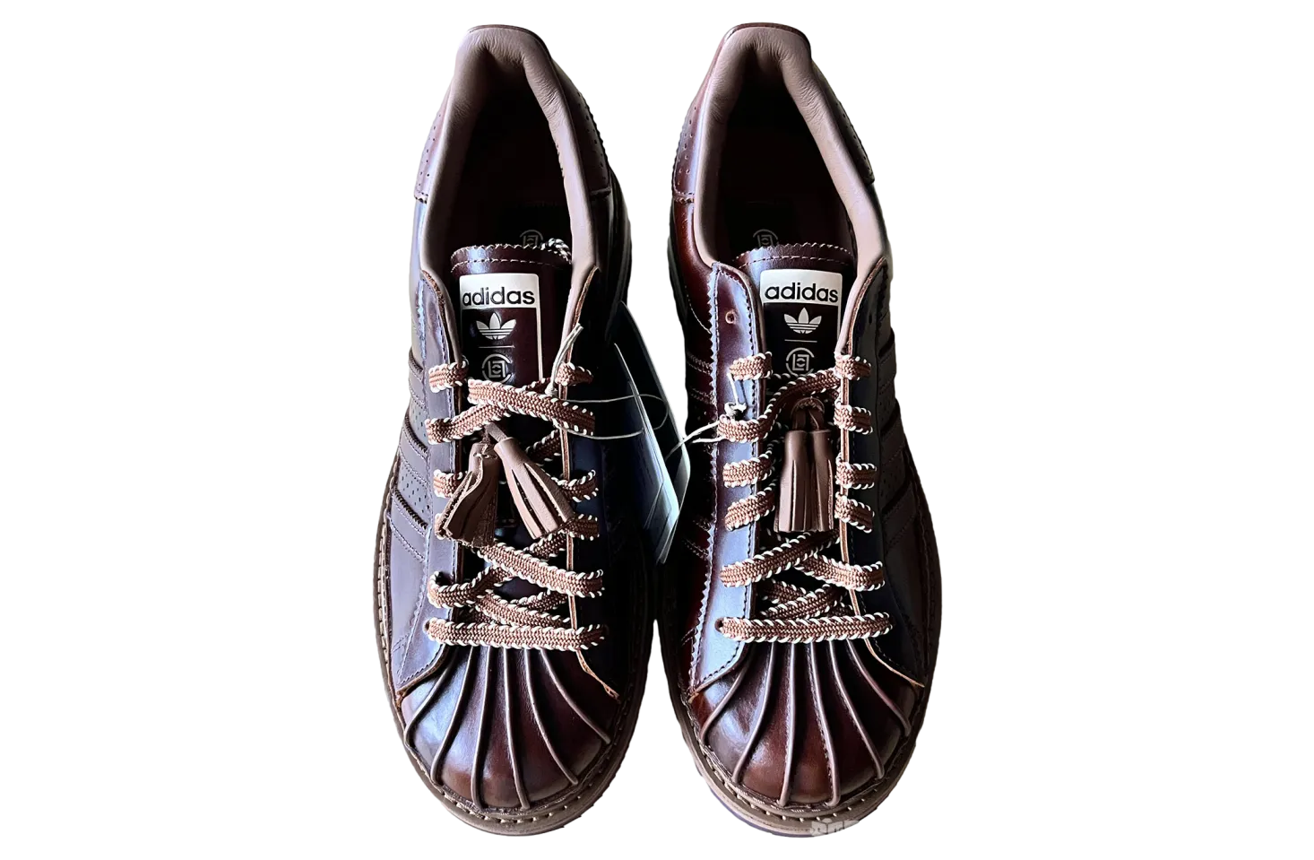 clot x adidas superstar wild brown 4