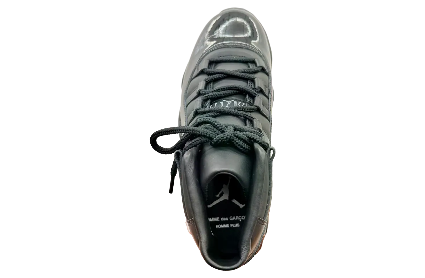 comme des garcons homme plus x air jordan 11 black white 6