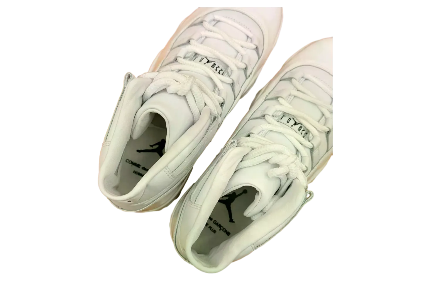 comme des garcons homme plus x air jordan 11 white black 6