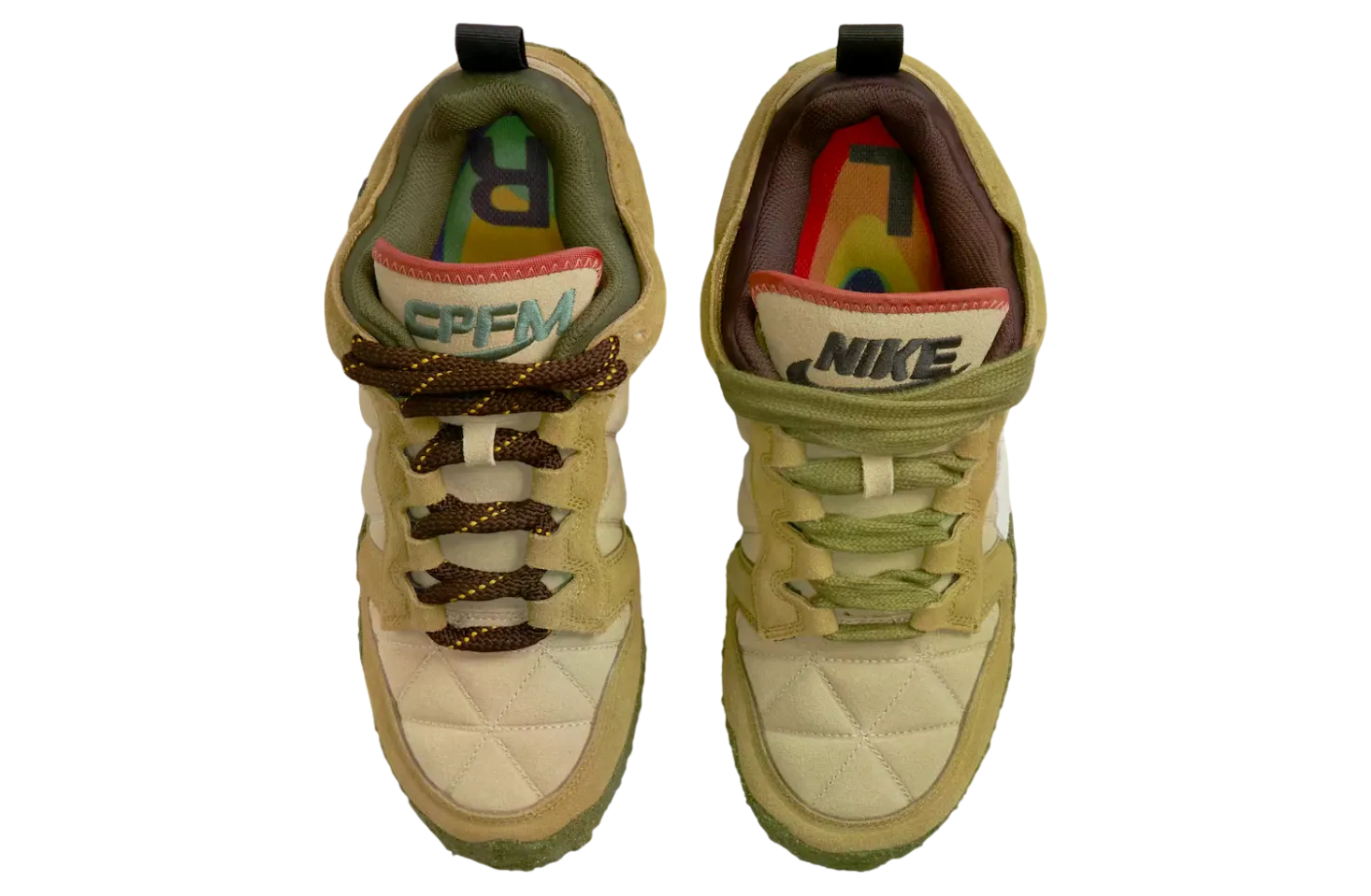 cpfm x nike flea 1 barley desert moss 2