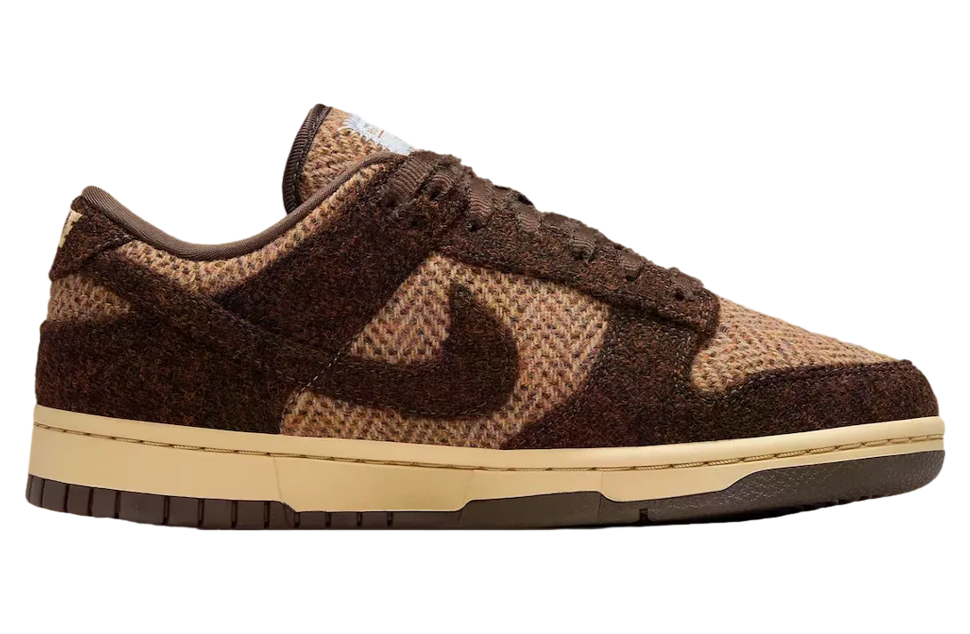 harris tweed x nike dunk low w sesame baroque brown 1