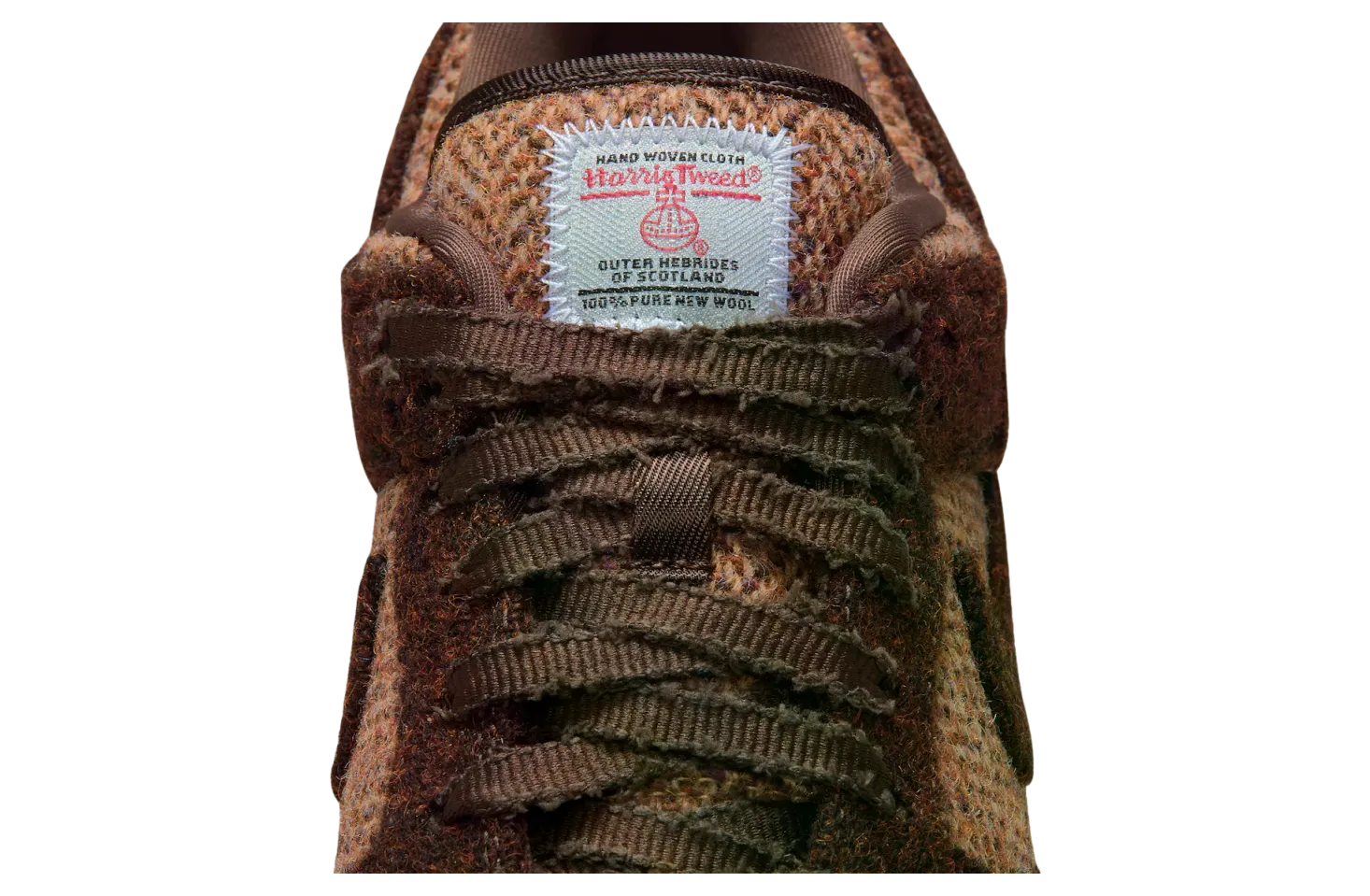 harris tweed x nike dunk low w sesame baroque brown 6
